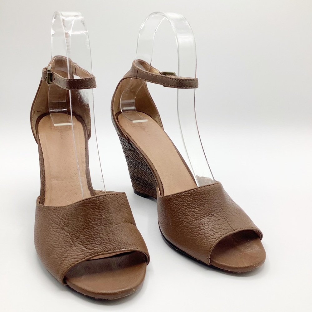Leather Joie wedge shoes